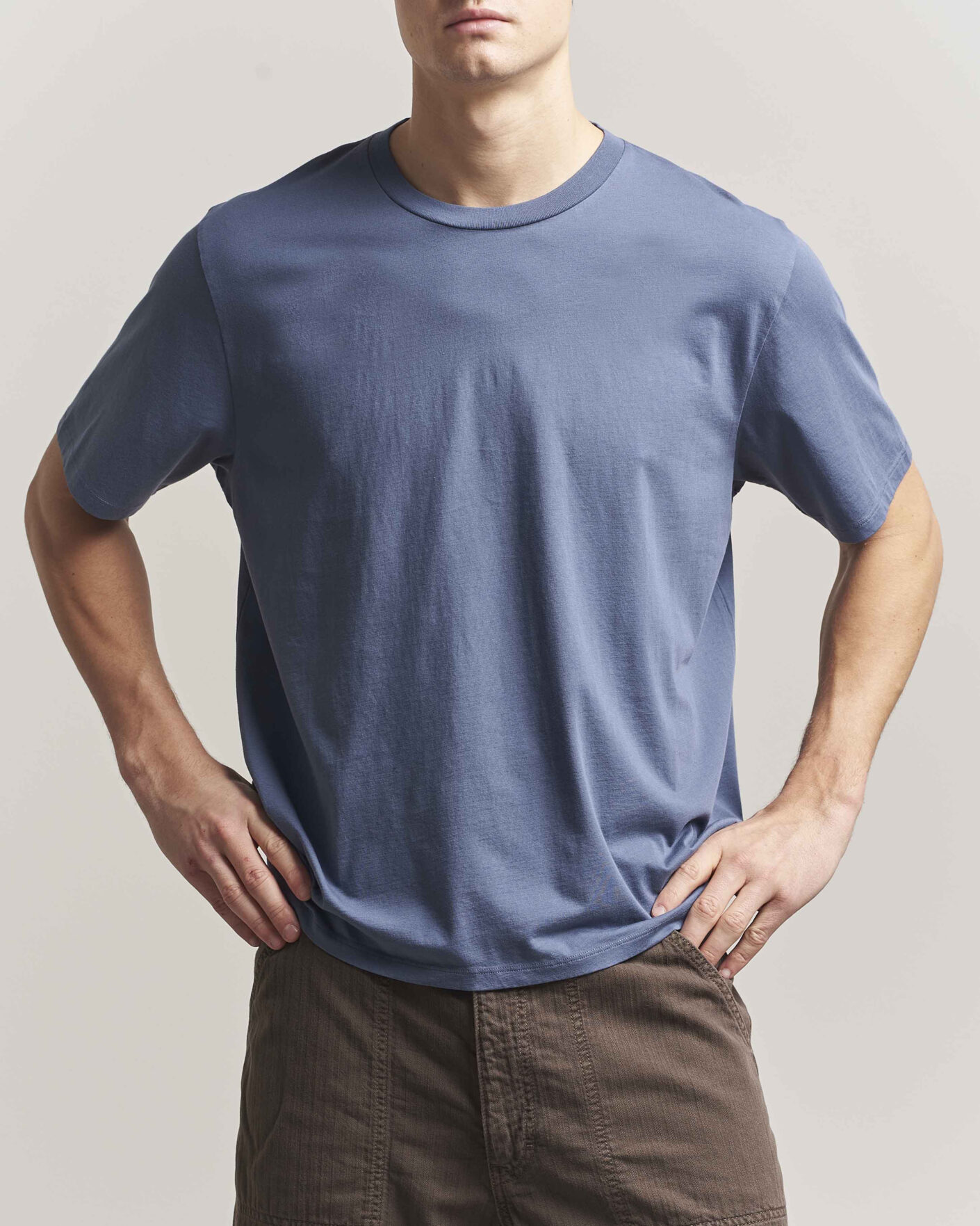 Herr | T-Shirts | Jeanerica | Delon Crew Neck T-Shirt Blue