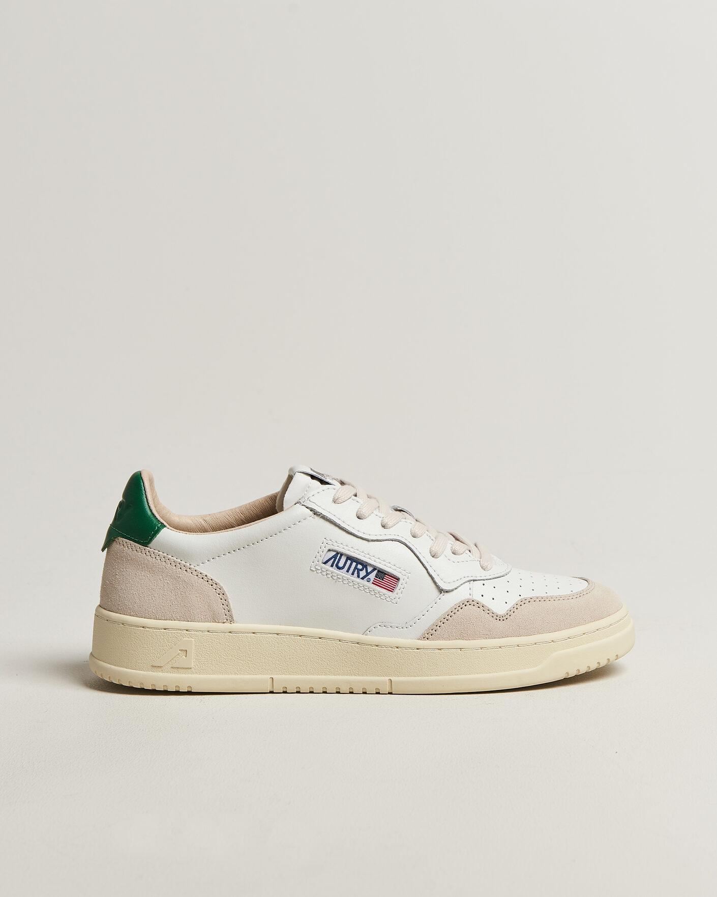 Herr | Sneakers | Autry | Medalist Low Leather/Suede Sneaker White/Amazon