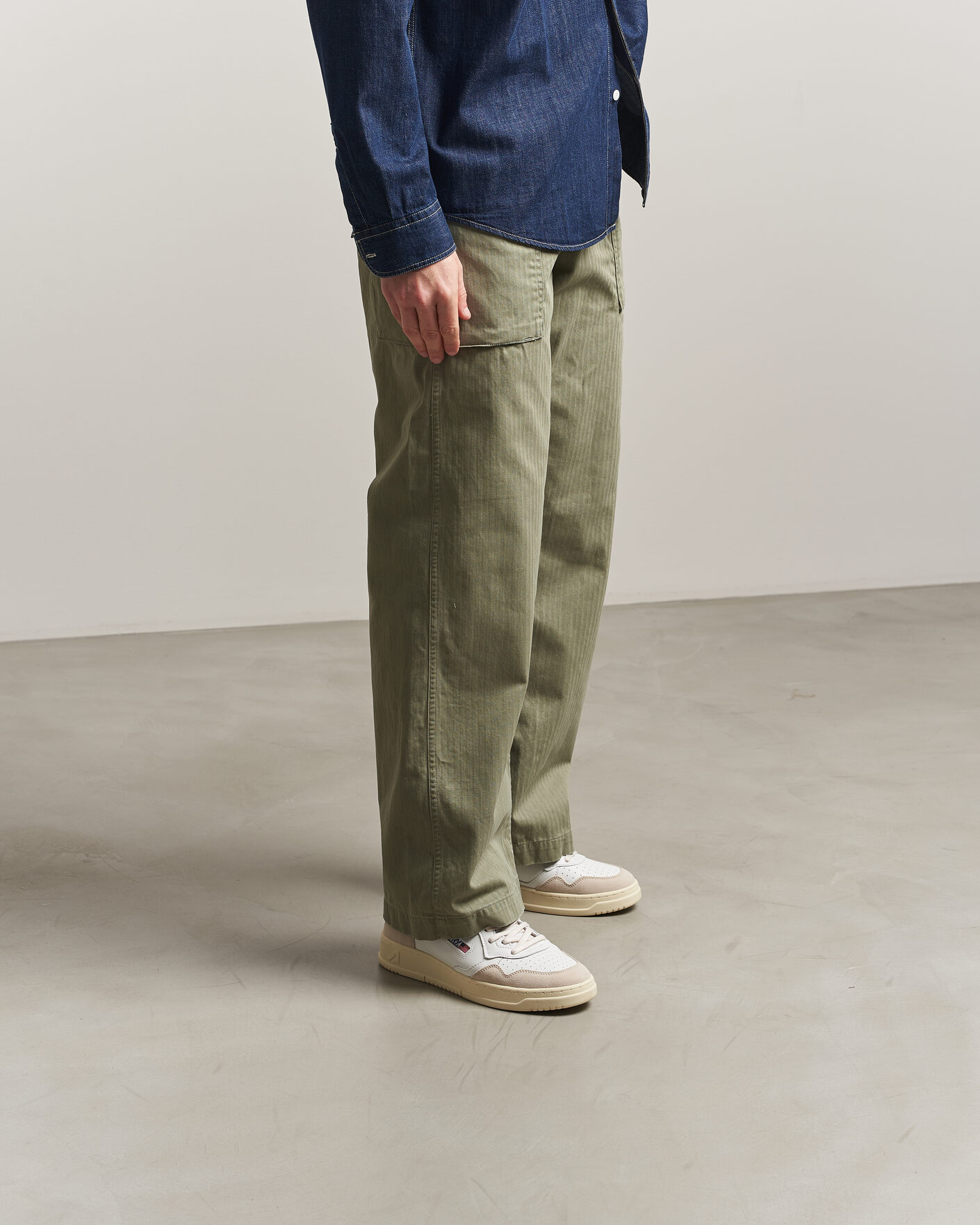 Herr | Sneakers | Autry | Medalist Low Leather/Suede Sneaker White/Amazon