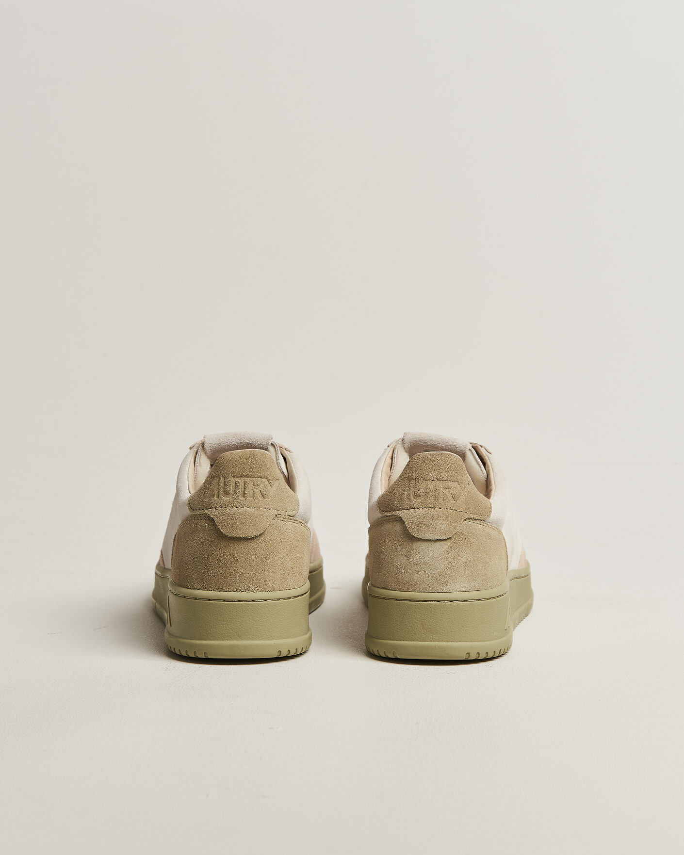 Herr | Sneakers | Autry | Medalist Low Suede Mix Sneaker Green/White/Sand