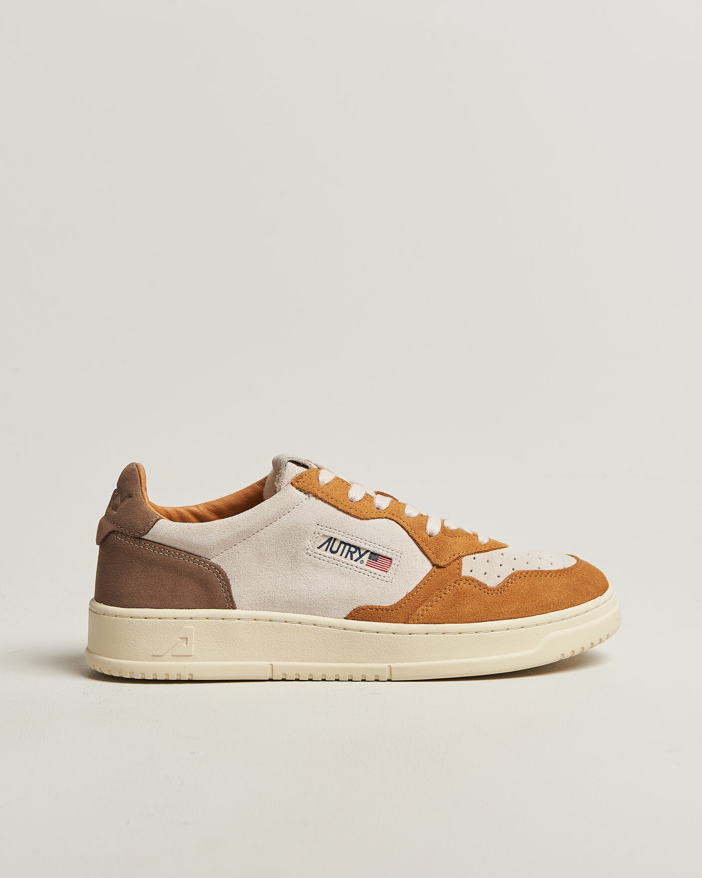 Herr | Sneakers | Autry | Medalist Low Suede Mix Sneaker Antilop/White/Brown