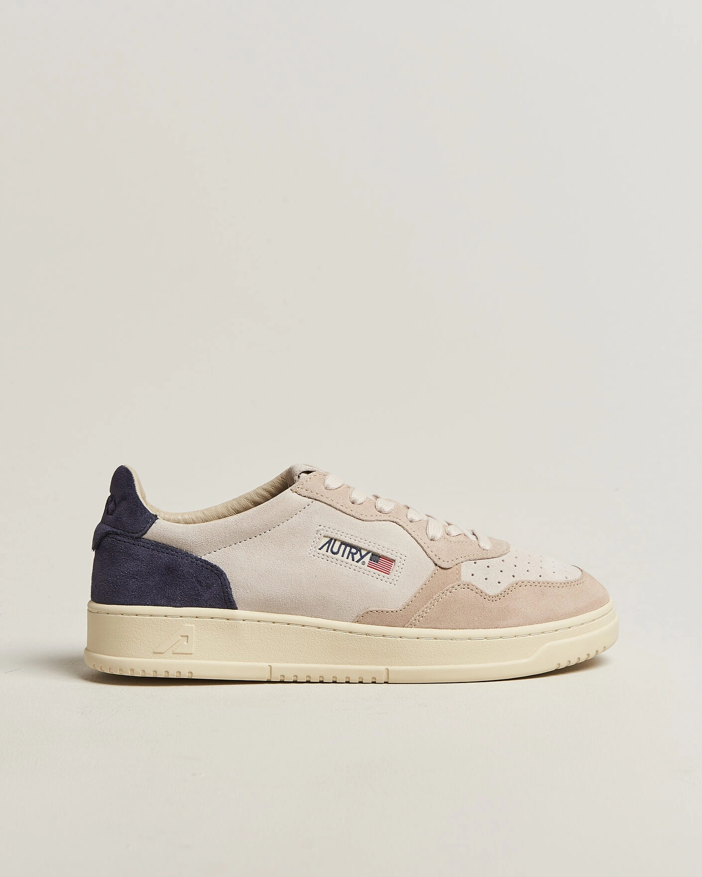 Herr | Sneakers | Autry | Medalist Low Suede Mix Sneaker Blue/White/Sand