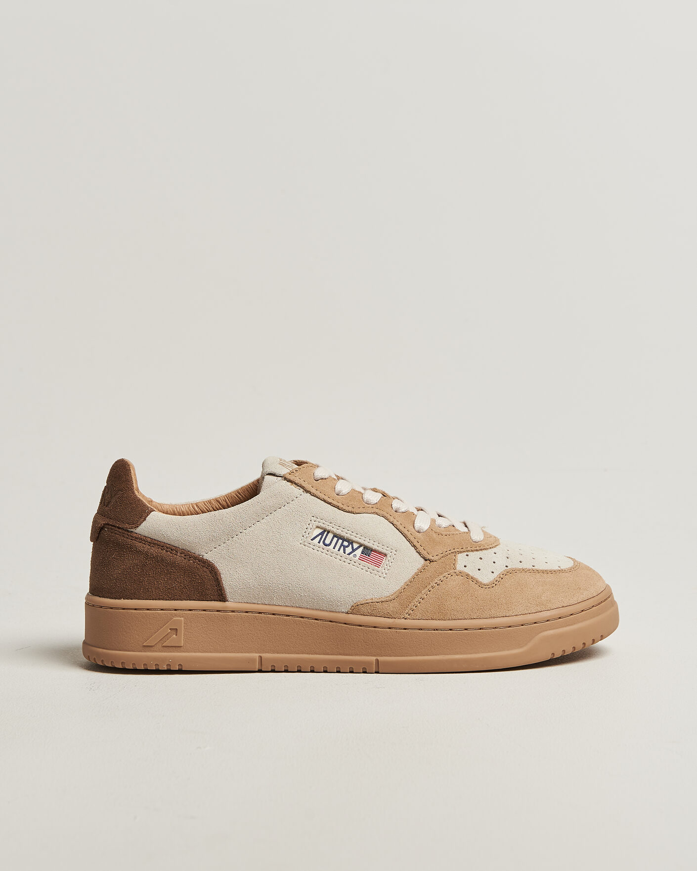 Herr | Sneakers | Autry | Medalist Low Suede Mix Sneaker Tundra/Egg/Peanut