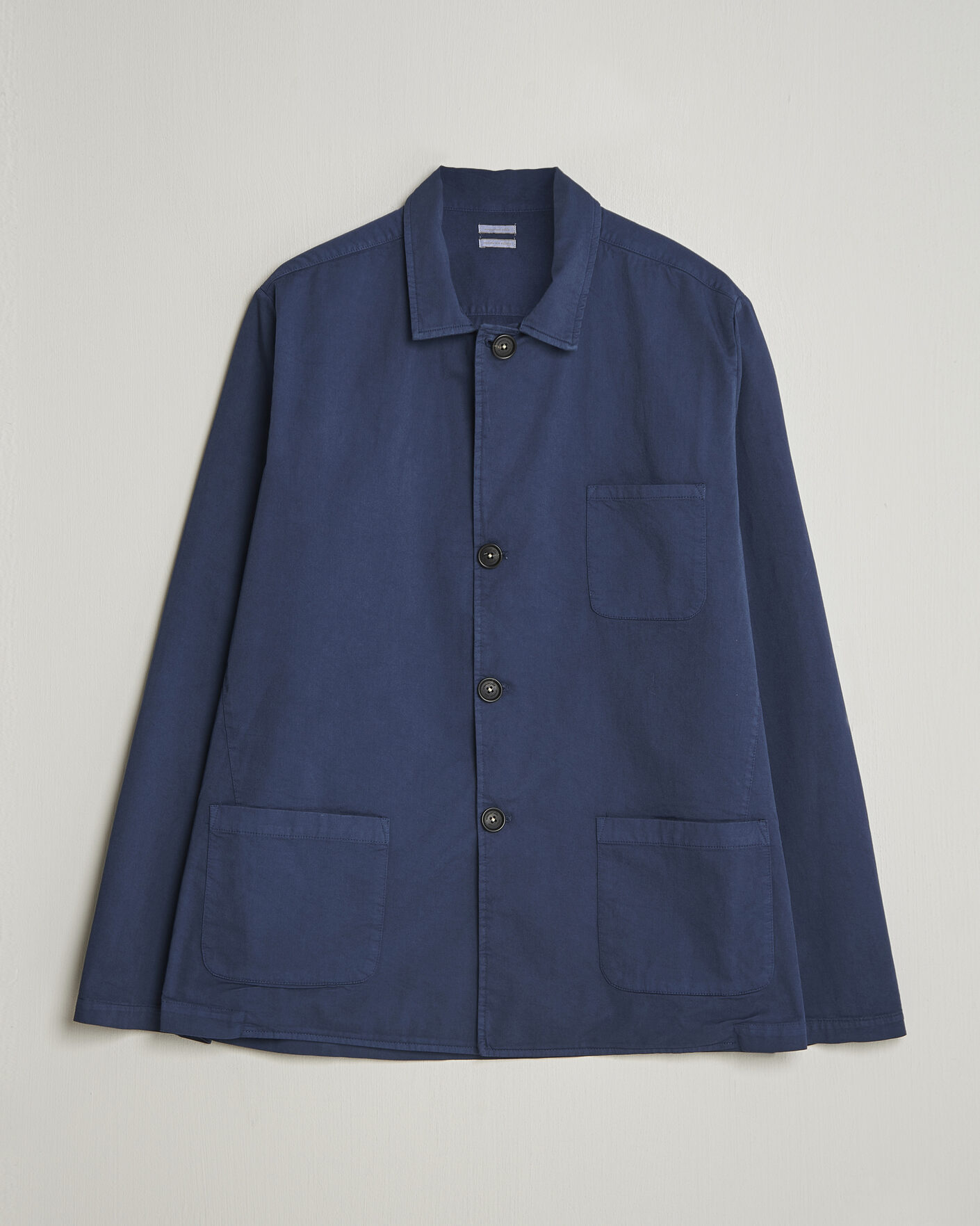Herr | Jackor | Massimo Alba | Florida Cotton Shirt Jacket Midnight Blue