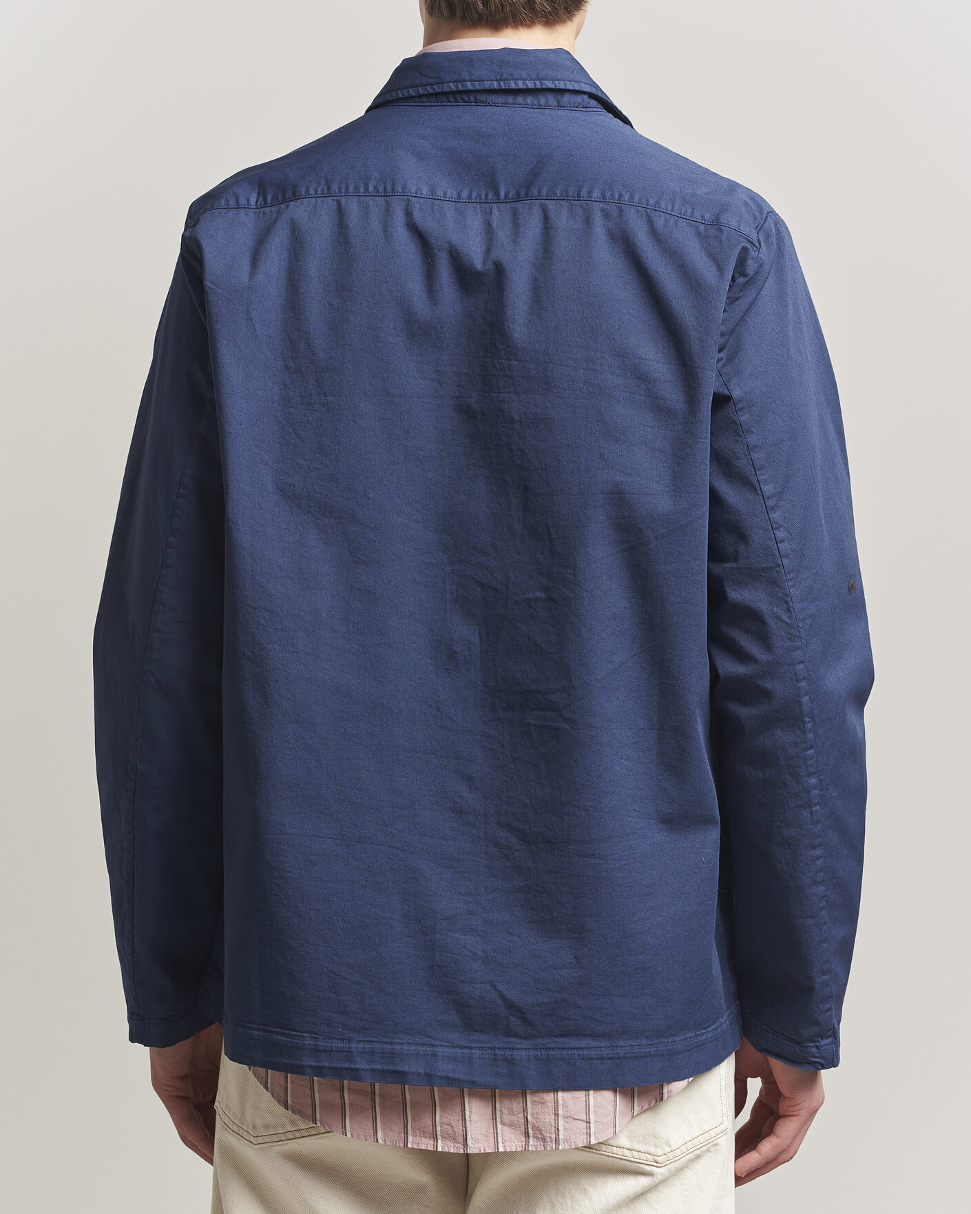 Herr | Jackor | Massimo Alba | Florida Cotton Shirt Jacket Midnight Blue