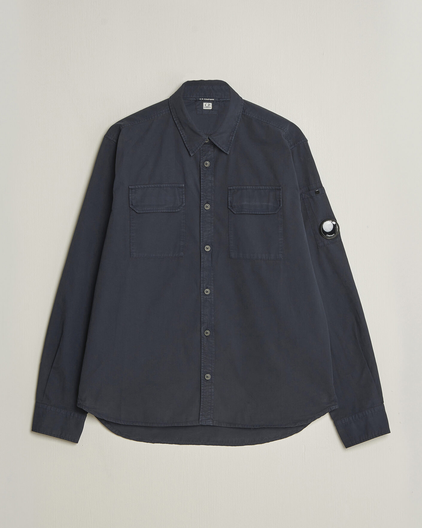 Herr | Skjortor | C.P. Company | Organic Gabardine Pocket Shirt Navy