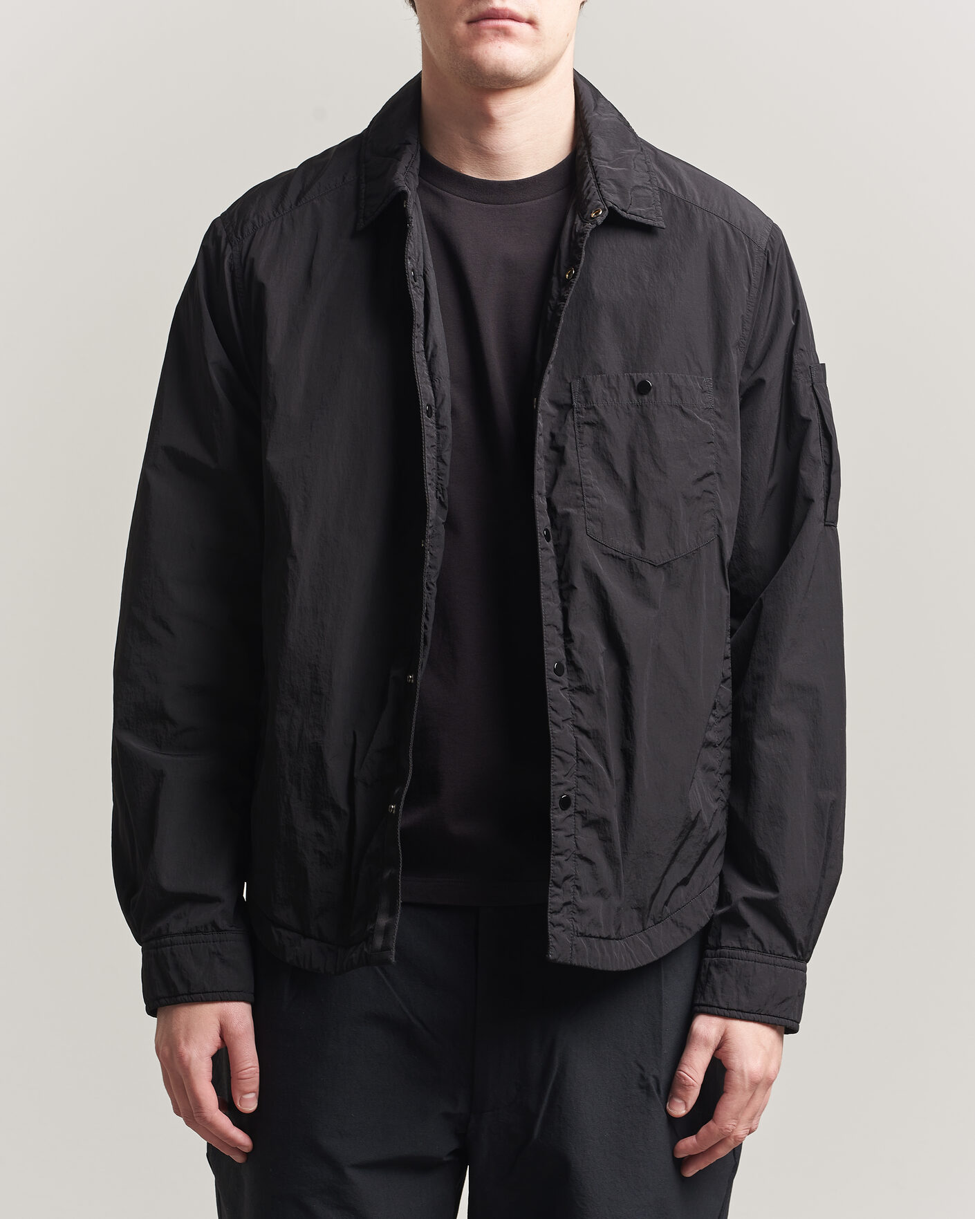 Herr | Jackor | C.P. Company | Chrome R Padded Shirt Jacket Black