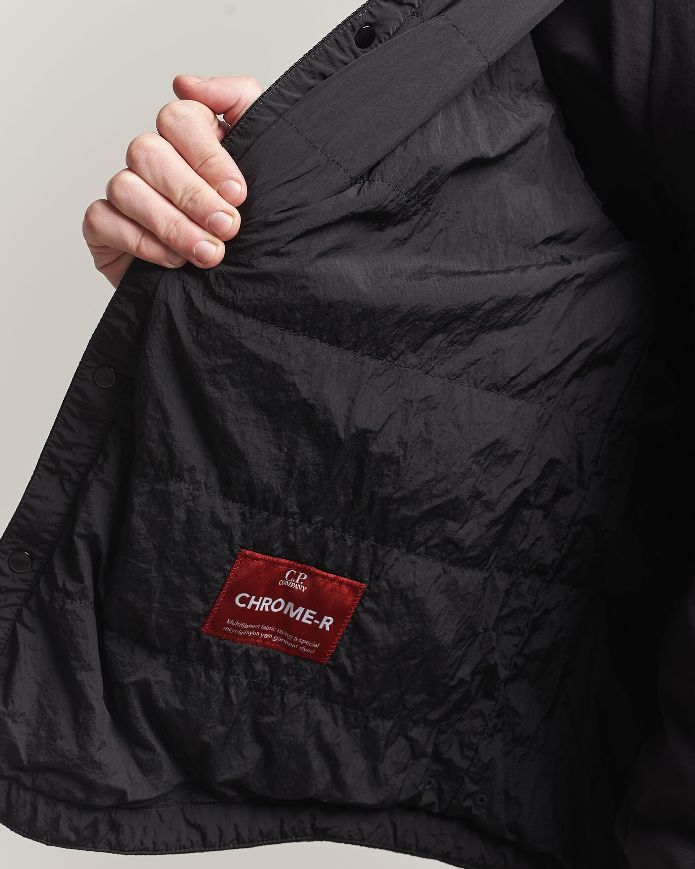 Herr | Jackor | C.P. Company | Chrome R Padded Shirt Jacket Black