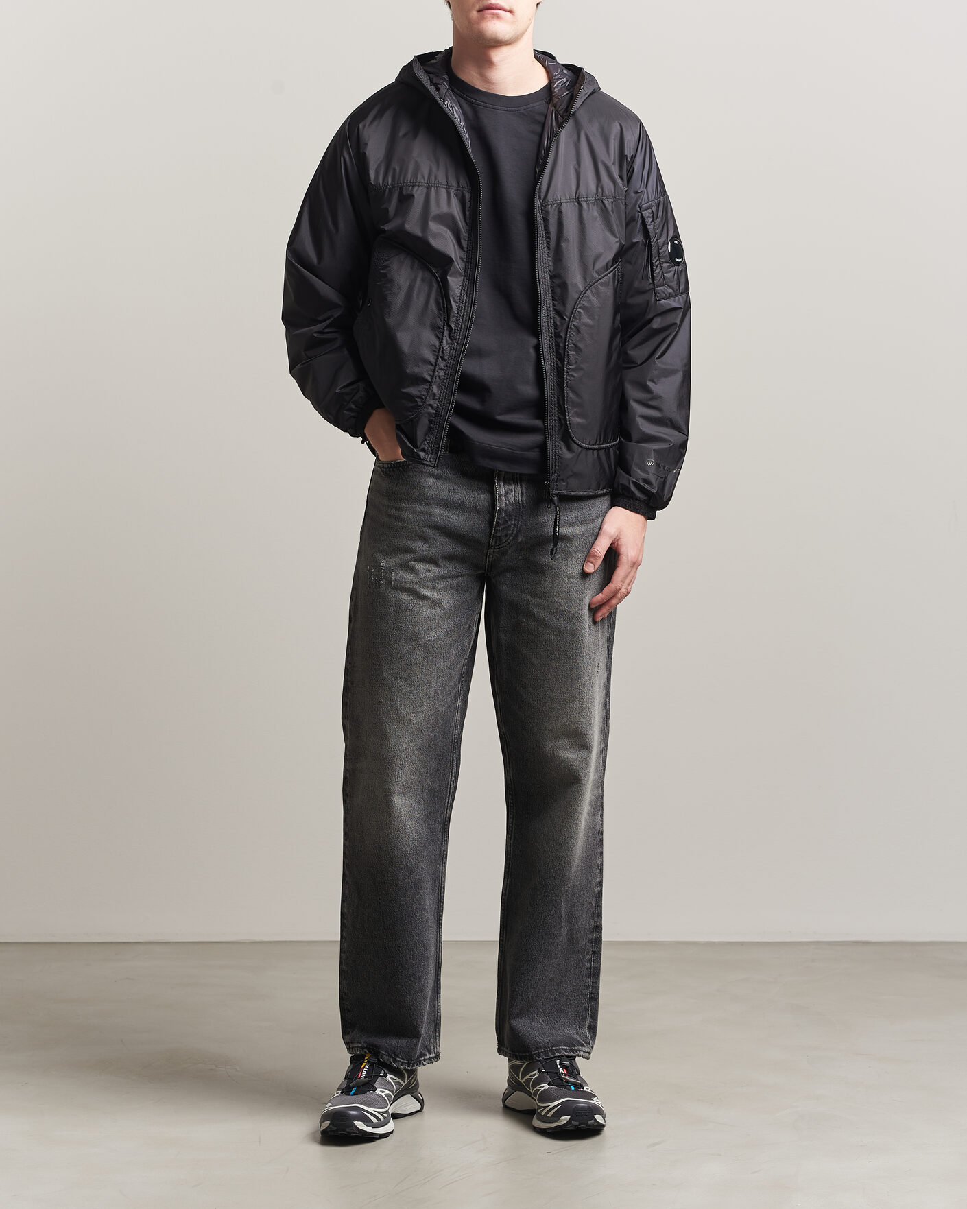 Herr | Jackor | C.P. Company | Nada Shield Primaloft Padded Hood Jacket Black