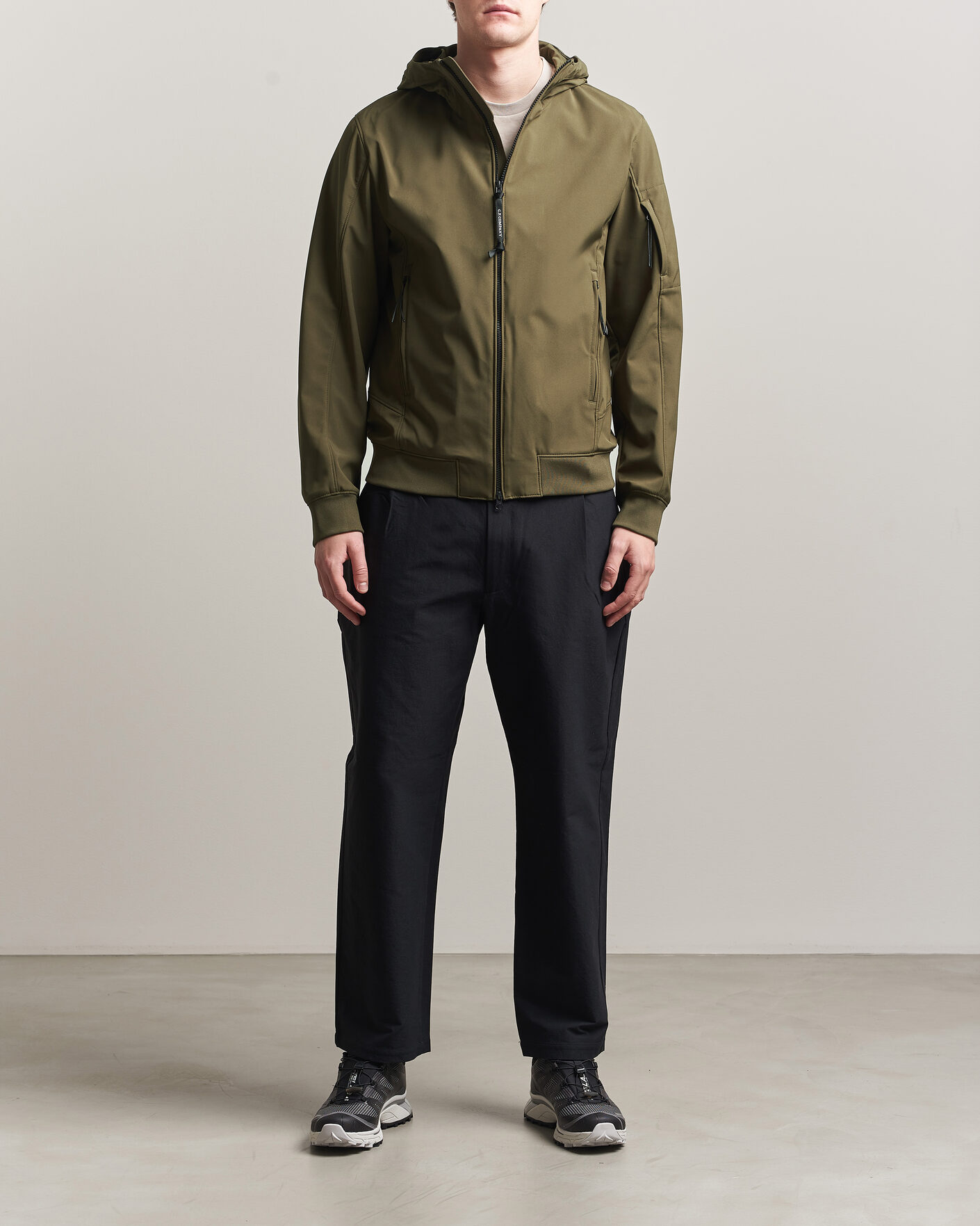 Herr | Jackor | C.P. Company | Shell R Hooded Jacket Dark Green
