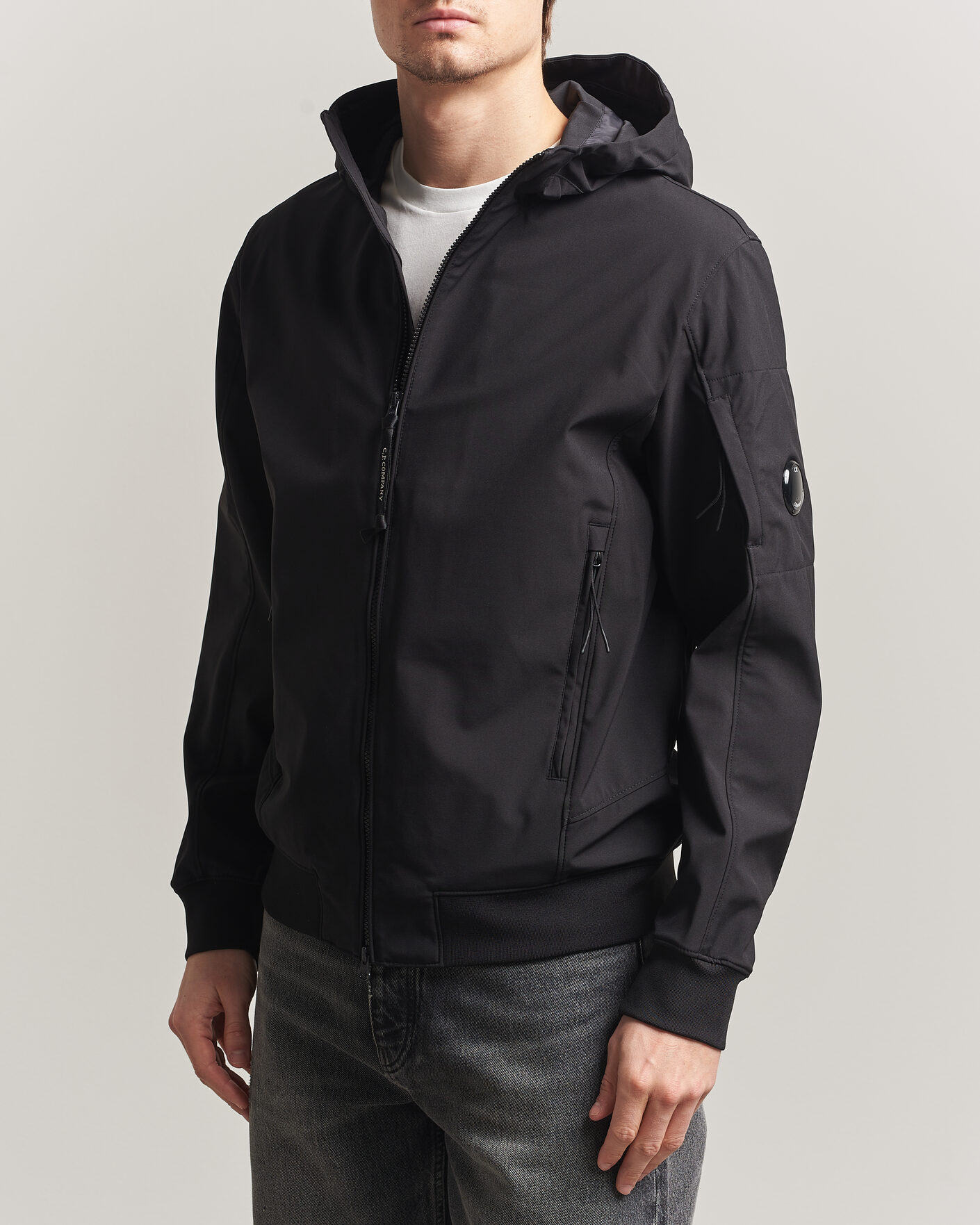 Herr | Jackor | C.P. Company | Shell R Hooded Jacket Black