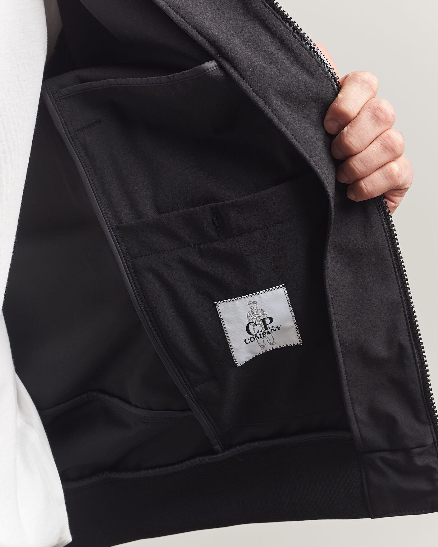 Herr | Jackor | C.P. Company | Shell R Hooded Jacket Black