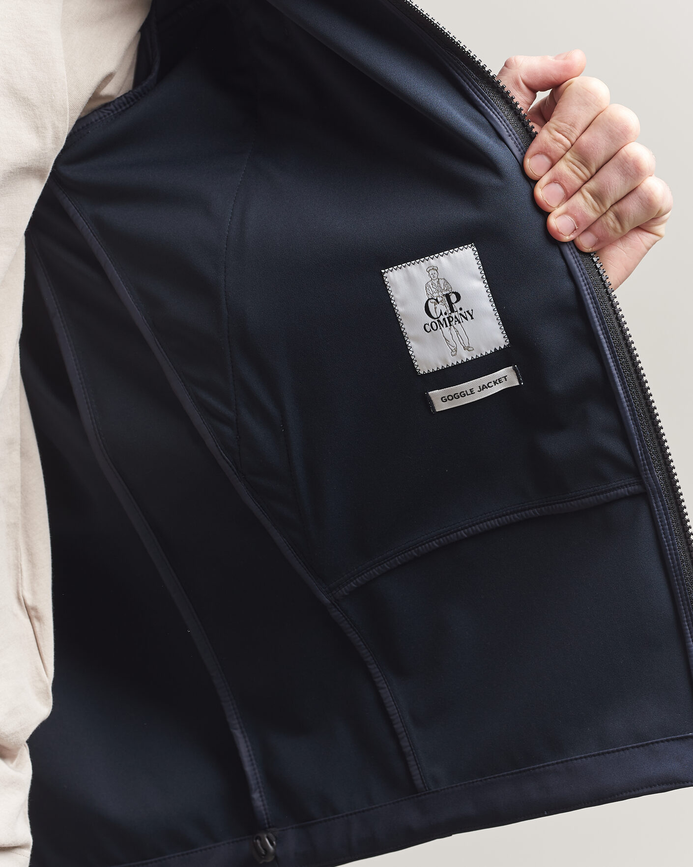 Herr | Jackor | C.P. Company | Shell-R Goggle Hood Jacket Navy