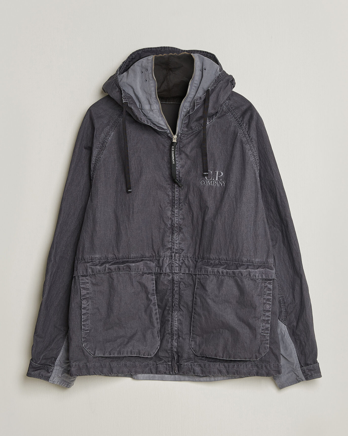 Herr | Jackor | C.P. Company | 50 Fili Wax Hood Jacket Black