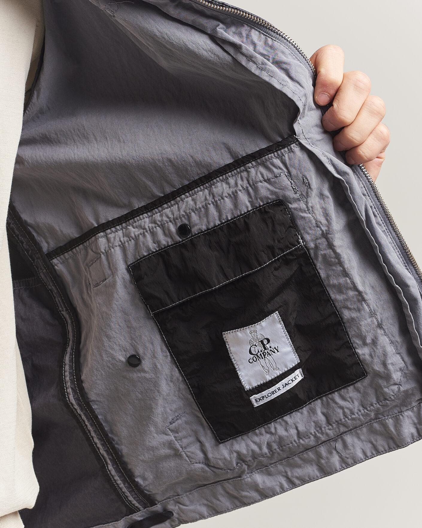 Herr | Jackor | C.P. Company | 50 Fili Wax Hood Jacket Black