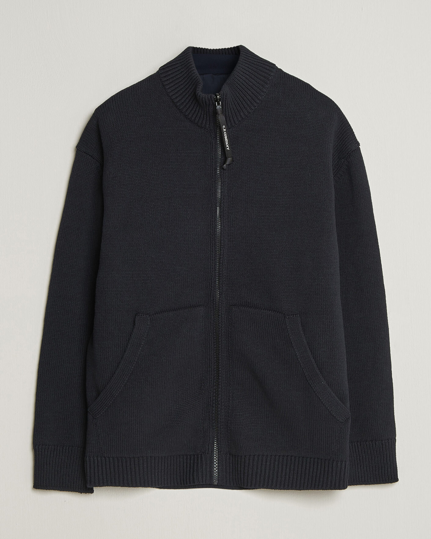 Herr | Tröjor | C.P. Company | Cotton Mix 2 in 1 Knitted Sweater Navy