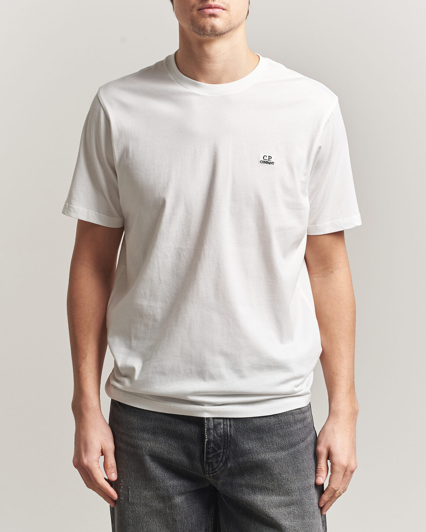 Herr | T-Shirts | C.P. Company | Short Sleeve Small Logo T-Shirt White