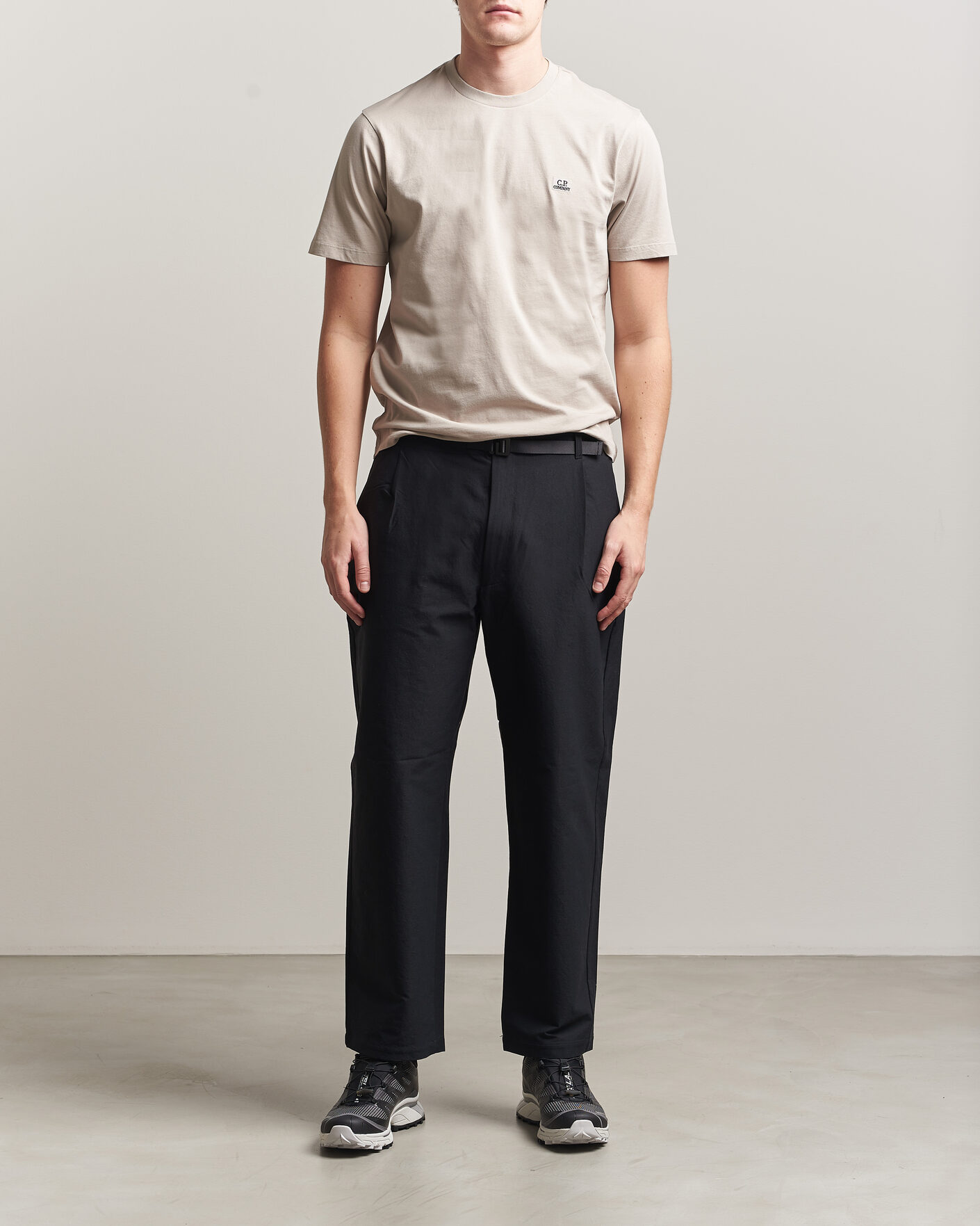 Herr | T-Shirts | C.P. Company | Short Sleeve Small Logo T-Shirt Light Grey