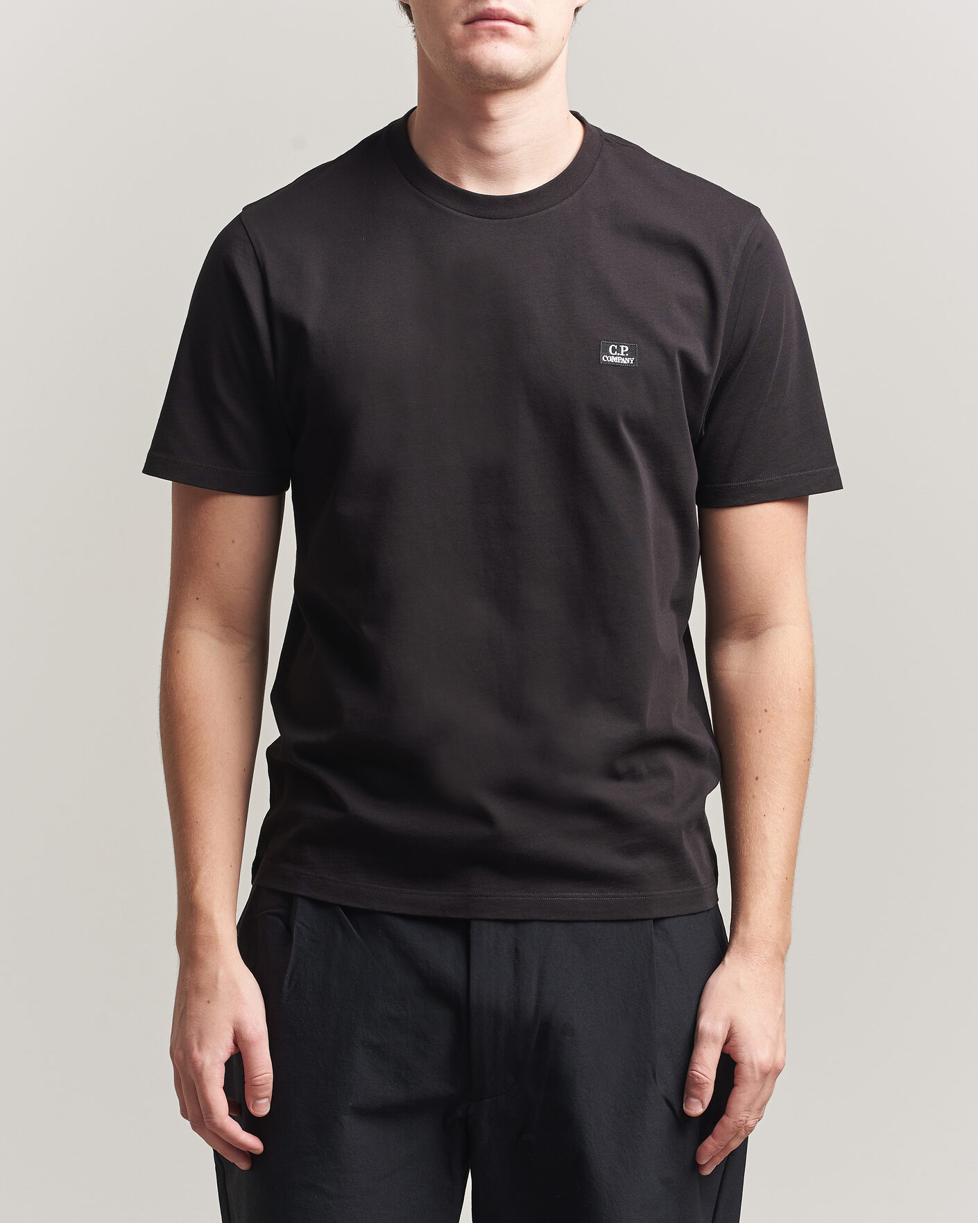 Herr | T-Shirts | C.P. Company | Short Sleeve Small Logo T-Shirt Black