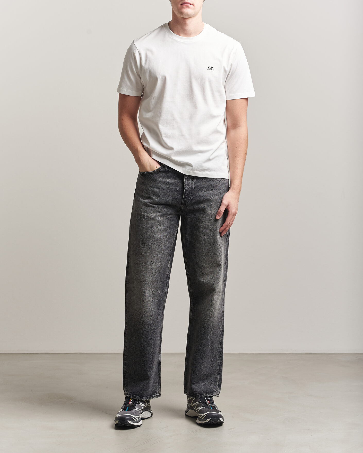 Herr | T-Shirts | C.P. Company | Short Sleeve Back Print T-Shirt White