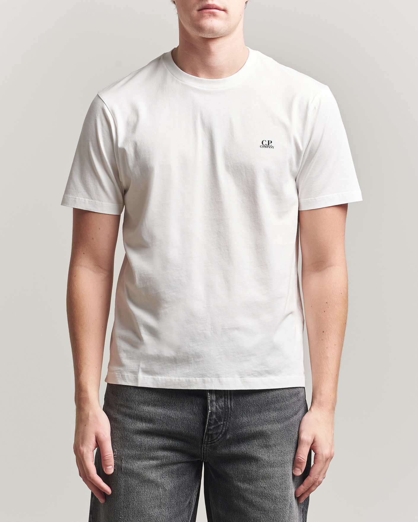 Herr | T-Shirts | C.P. Company | Short Sleeve Back Print T-Shirt White