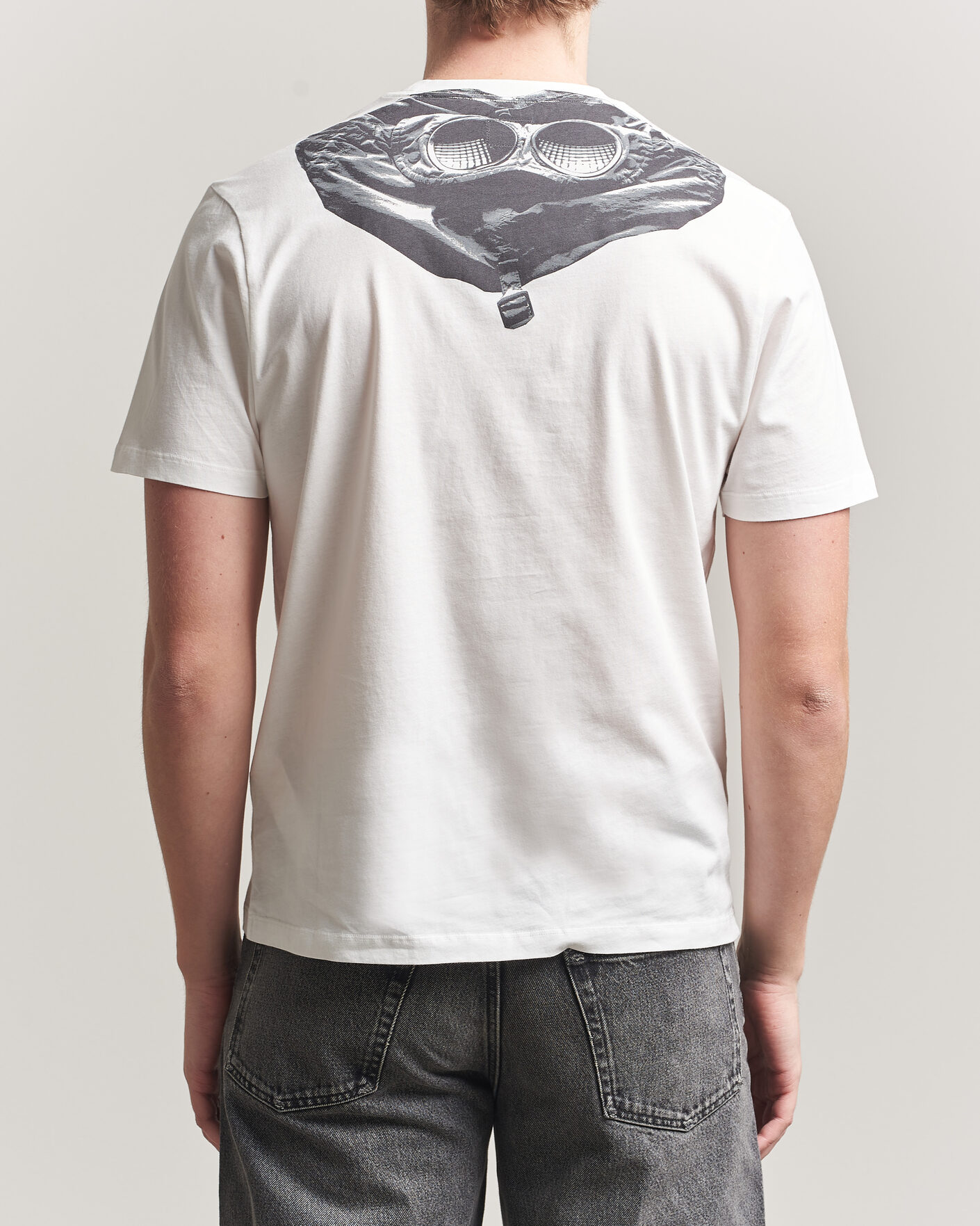 Herr | T-Shirts | C.P. Company | Short Sleeve Back Print T-Shirt White