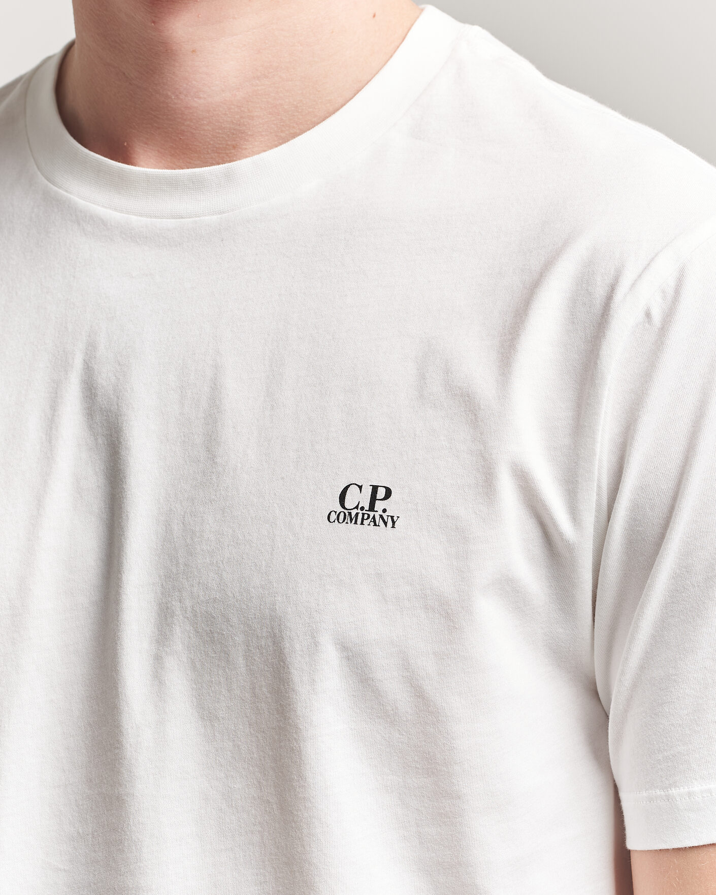 Herr | T-Shirts | C.P. Company | Short Sleeve Back Print T-Shirt White