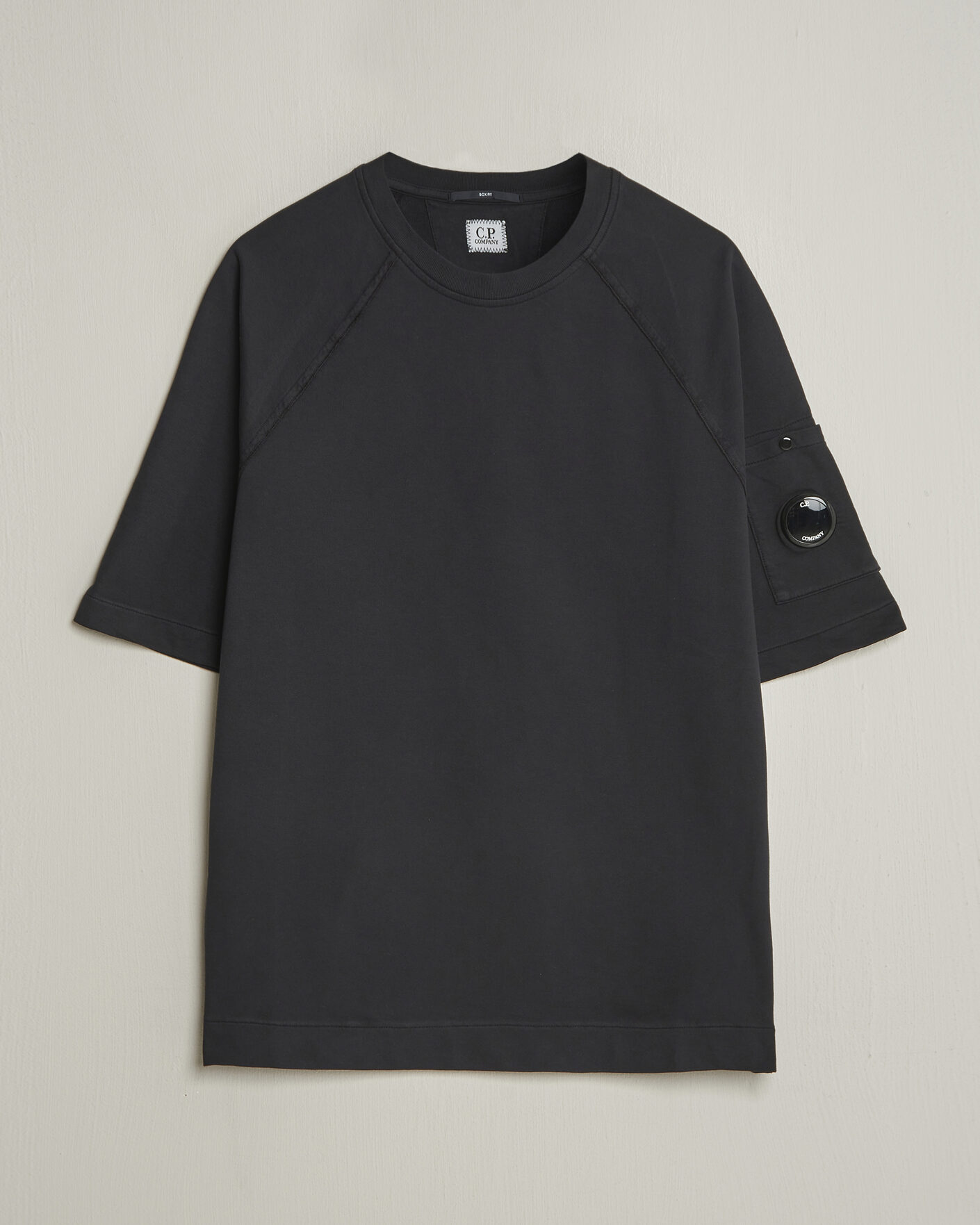 Herr | T-Shirts | C.P. Company | Heavy Weight Lens T-Shirt Black
