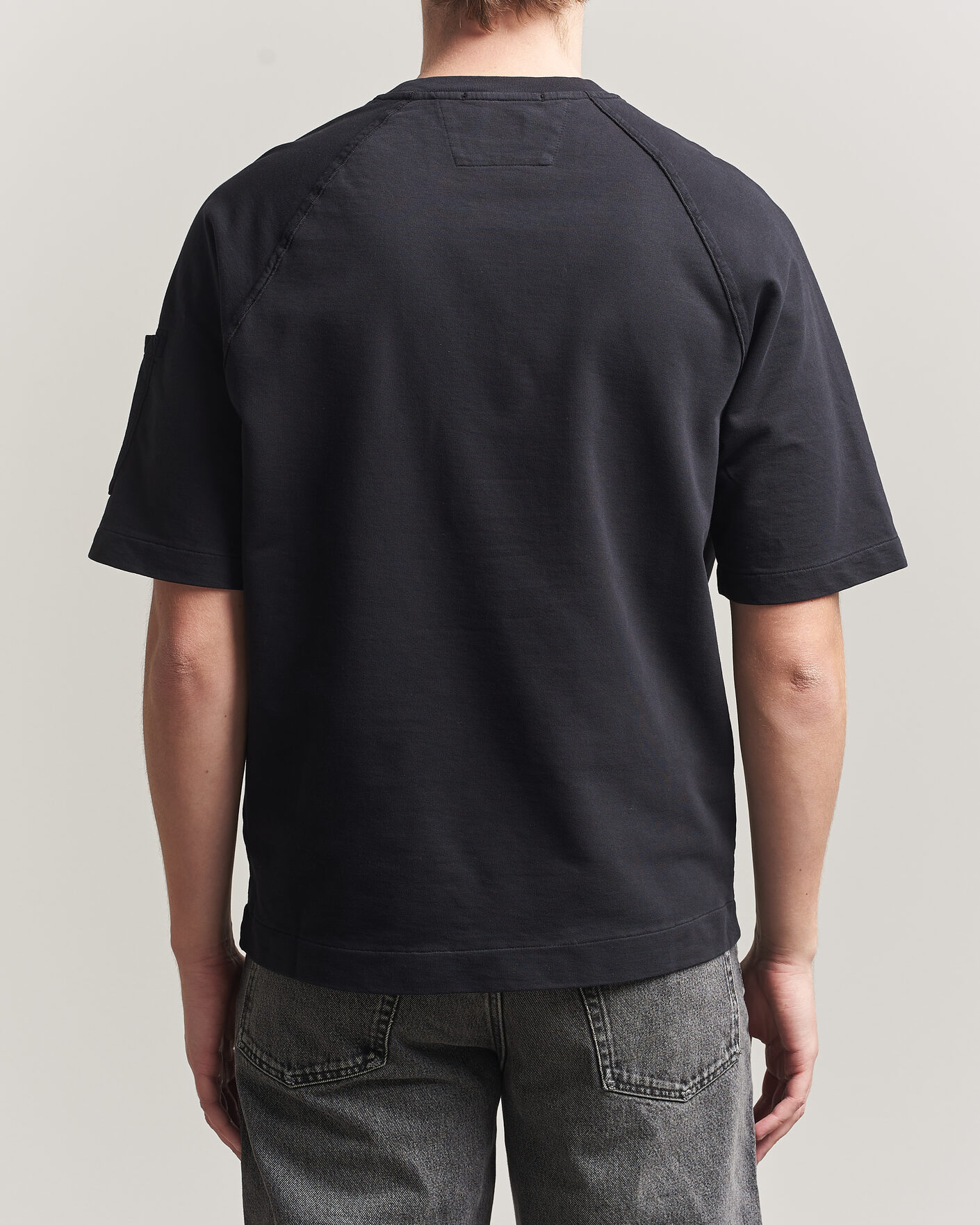 Herr | T-Shirts | C.P. Company | Heavy Weight Lens T-Shirt Black