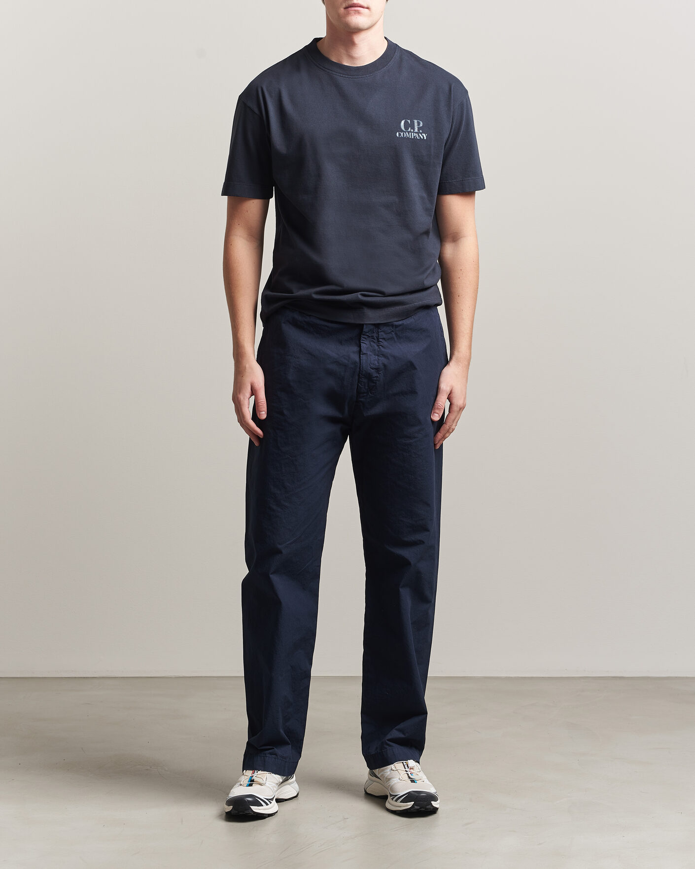 Herr | T-Shirts | C.P. Company | Short Sleeve Back Print T-Shirt Navy