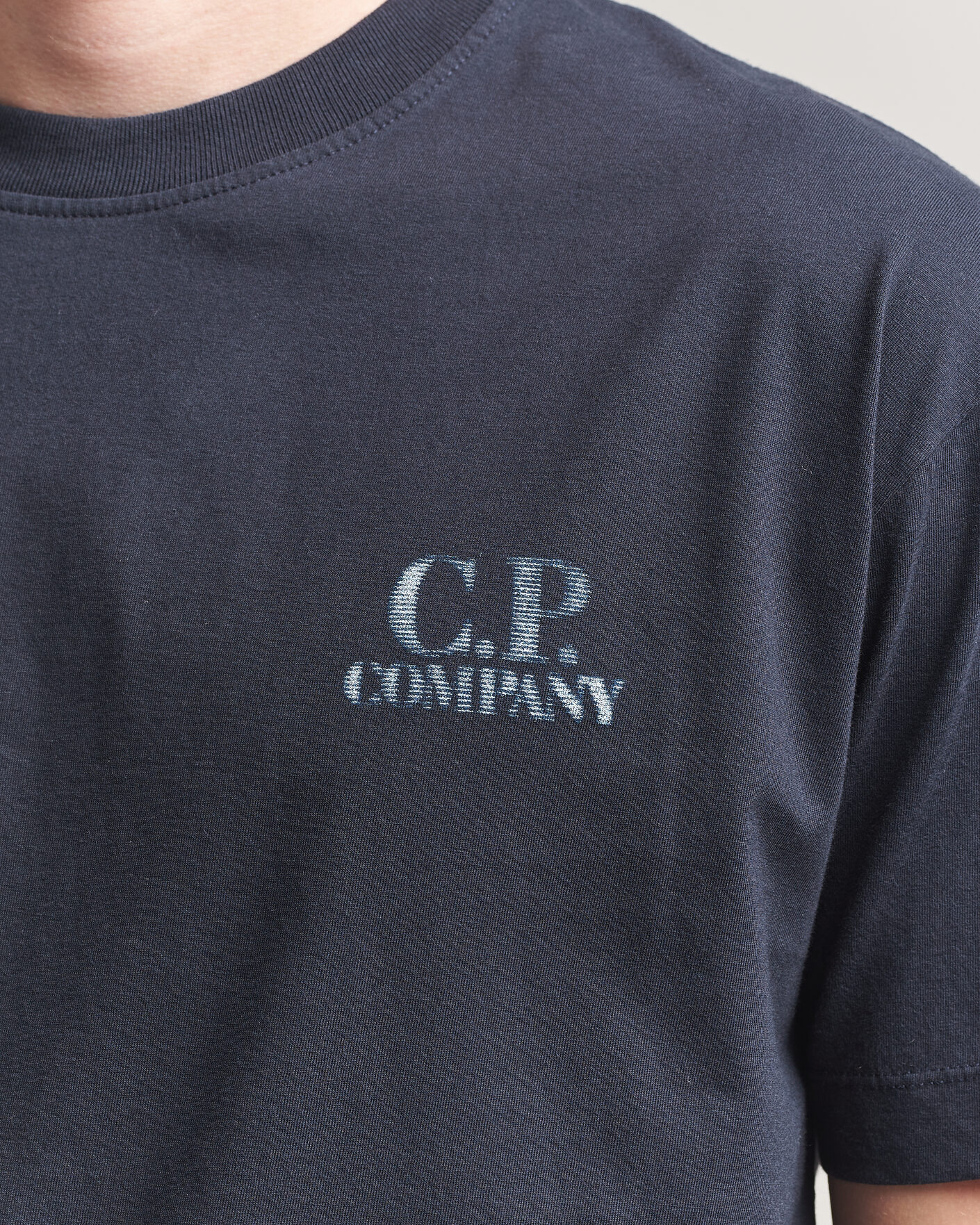 Herr | T-Shirts | C.P. Company | Short Sleeve Back Print T-Shirt Navy