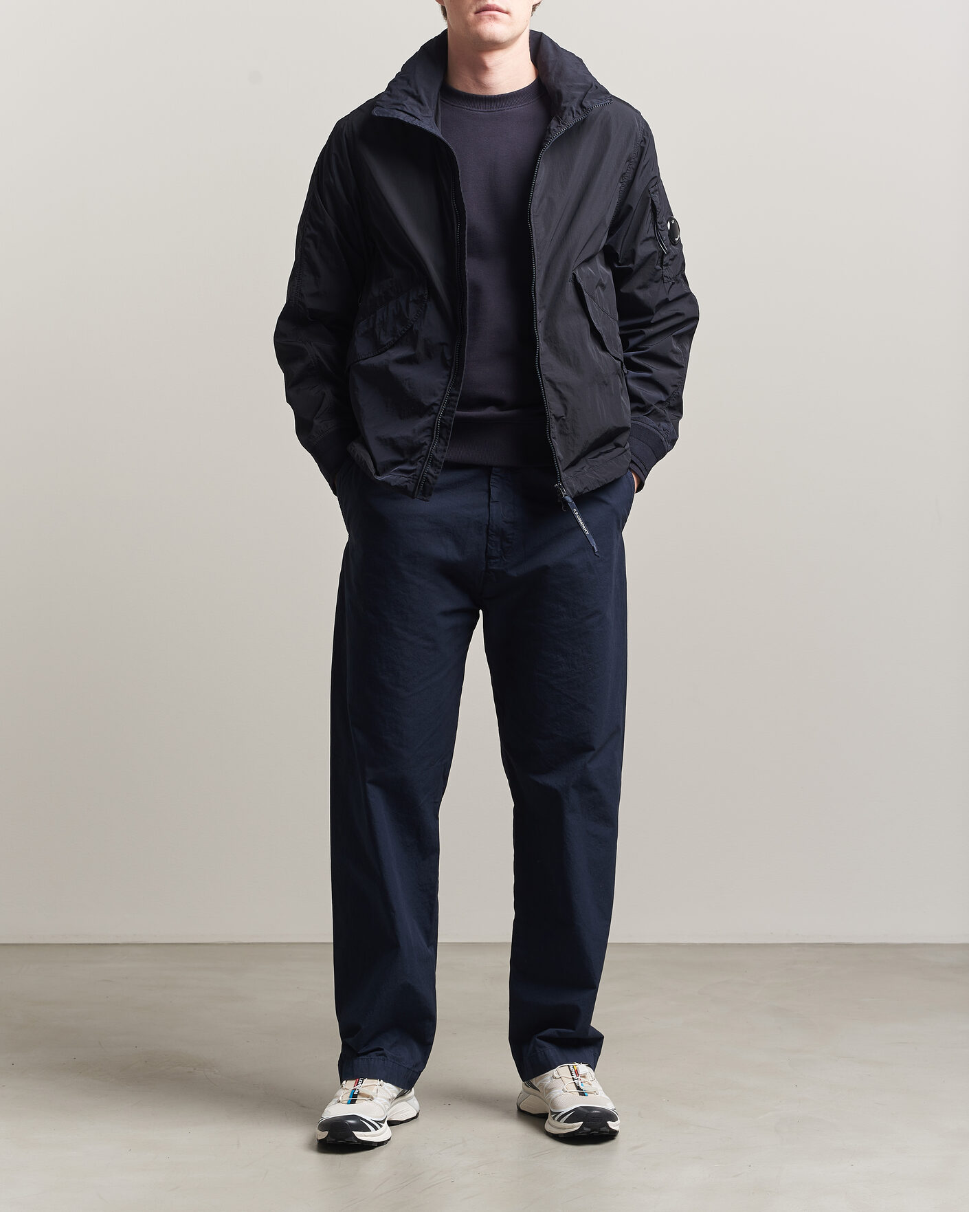 Herr | Byxor | C.P. Company | Micro Reps Drawstring Pants Navy