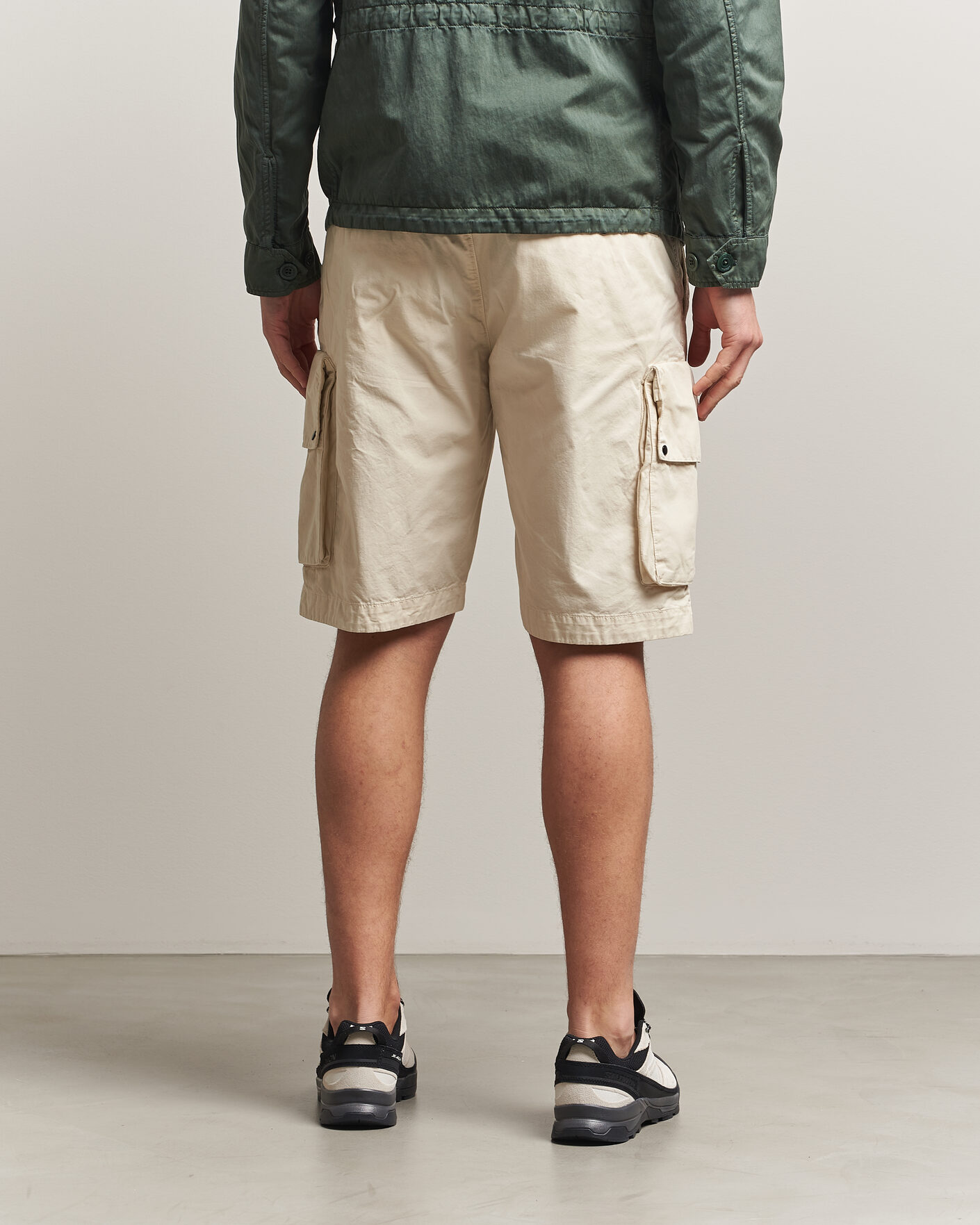Herr | Shorts | C.P. Company | Cotton Gabardine Cargo Shorts Cream
