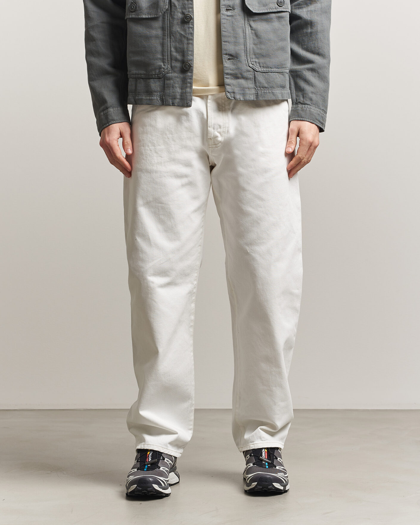 Herr | Byxor | C.P. Company | Bull Denim 10oz Jeans White