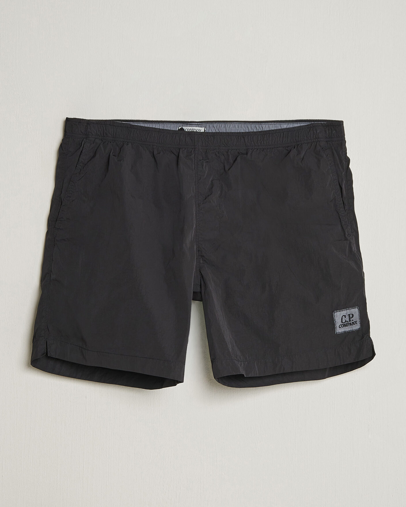 Herr | Badbyxor | C.P. Company | Eco Chrome Logo Swimshorts Black