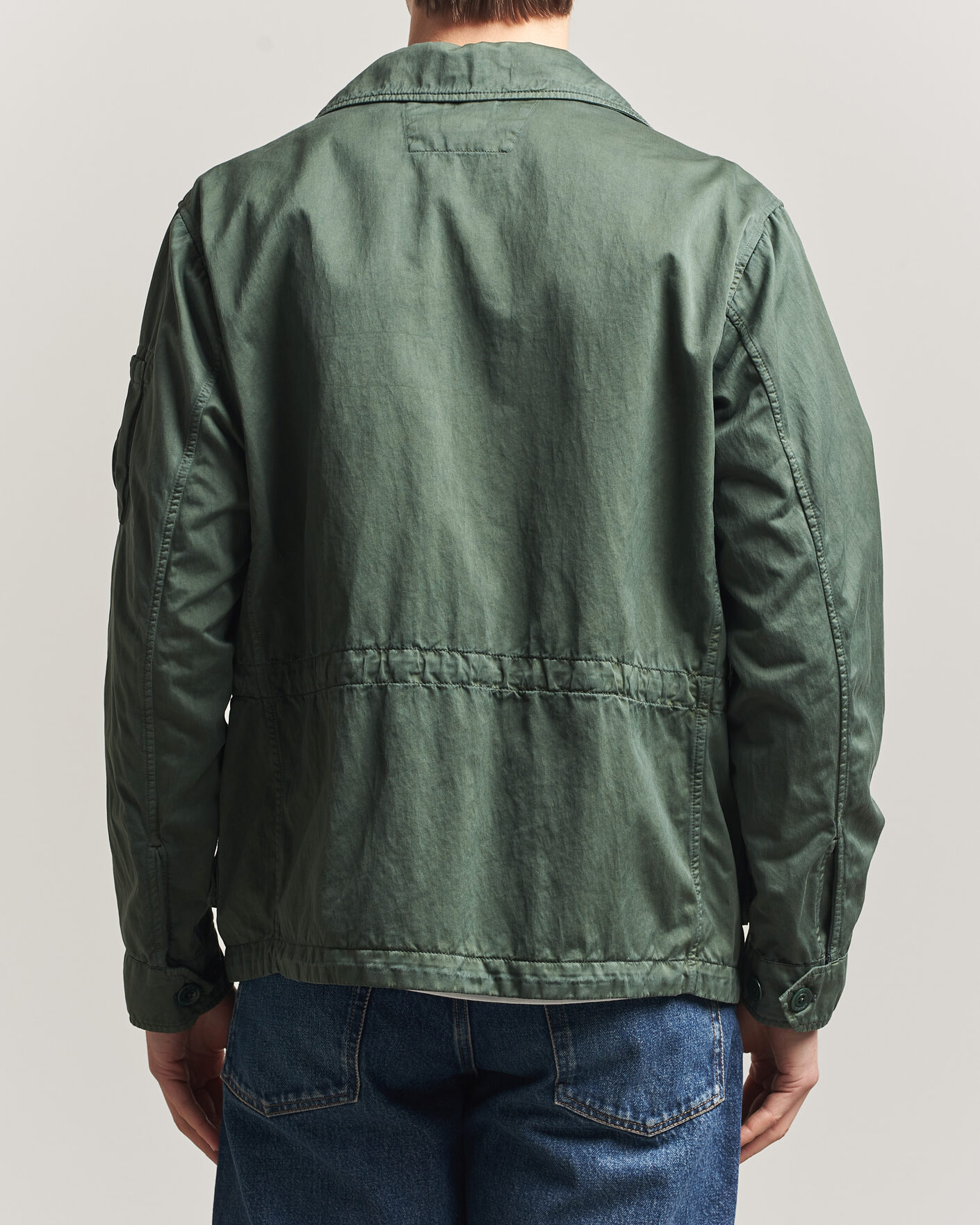Herr | Jackor | C.P. Company | Raso Cinque Cotton Nylon Jungle Jacket Dark Green