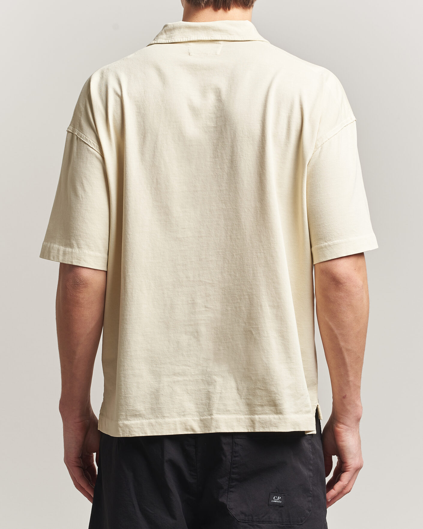 Herr | Pikéer | C.P. Company | Boxy Fit Cotton Logo Polo Cream