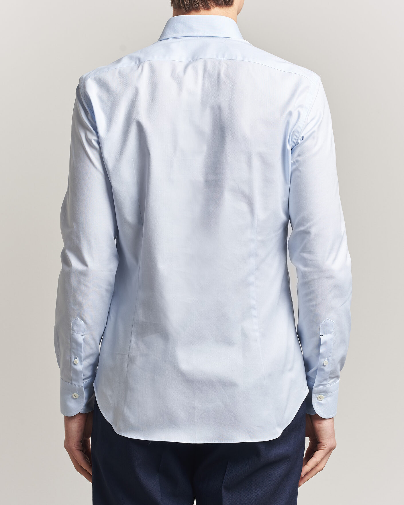 Herr | Skjortor | Mazzarelli | Soft Oxford Button Down Shirt Light Blue