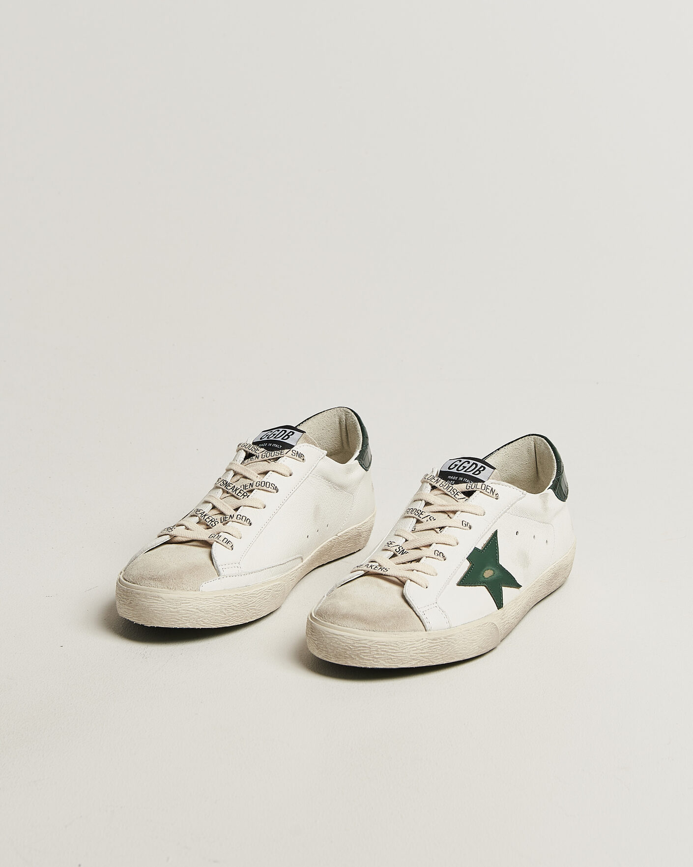 Herr | Sneakers | Golden Goose | Super-Star Sneakers White/Green