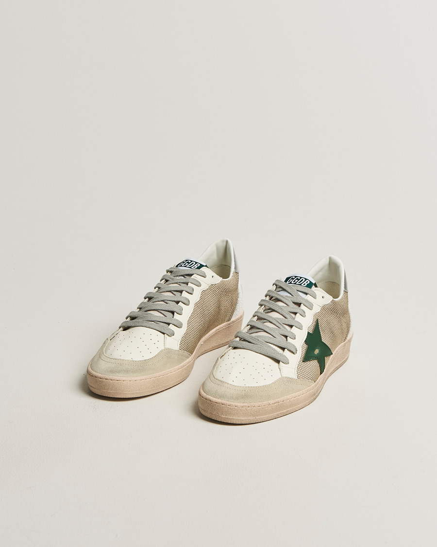 Herr | Sneakers | Golden Goose | Ball Star Sneakers White/Green