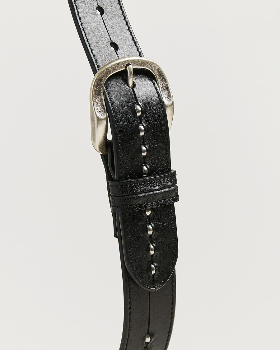 Herr | Bälten | Golden Goose | Studded Leather Belt Black