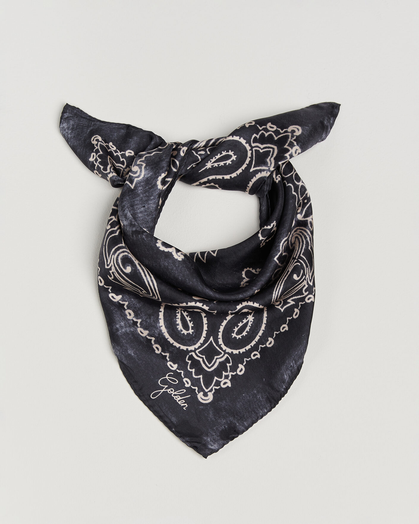 Herr | Näsdukar | Golden Goose | Paisley Silk Bandana Antracite