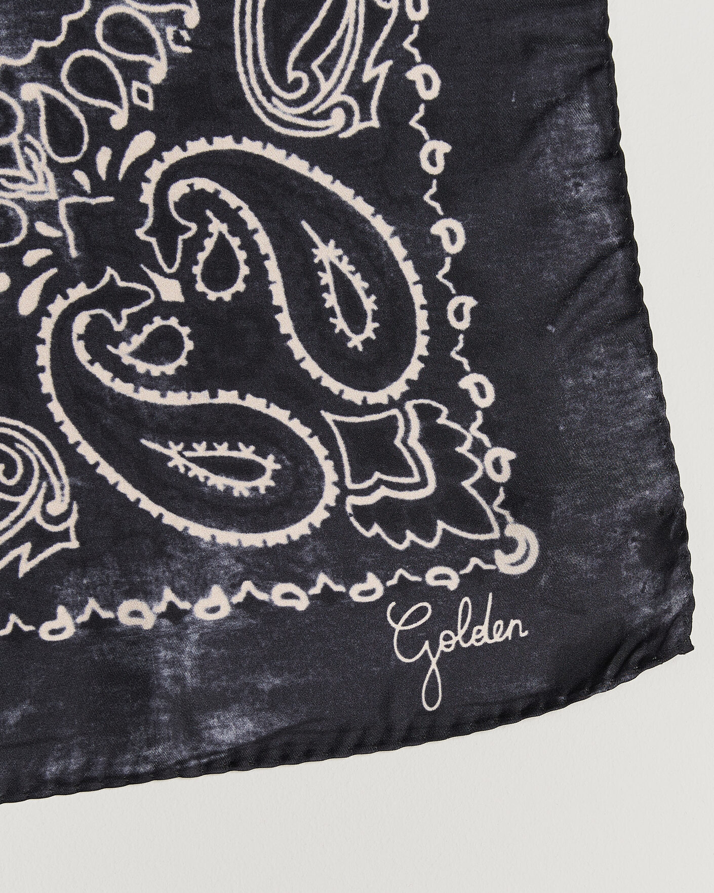 Herr | Näsdukar | Golden Goose | Paisley Silk Bandana  Antracite
