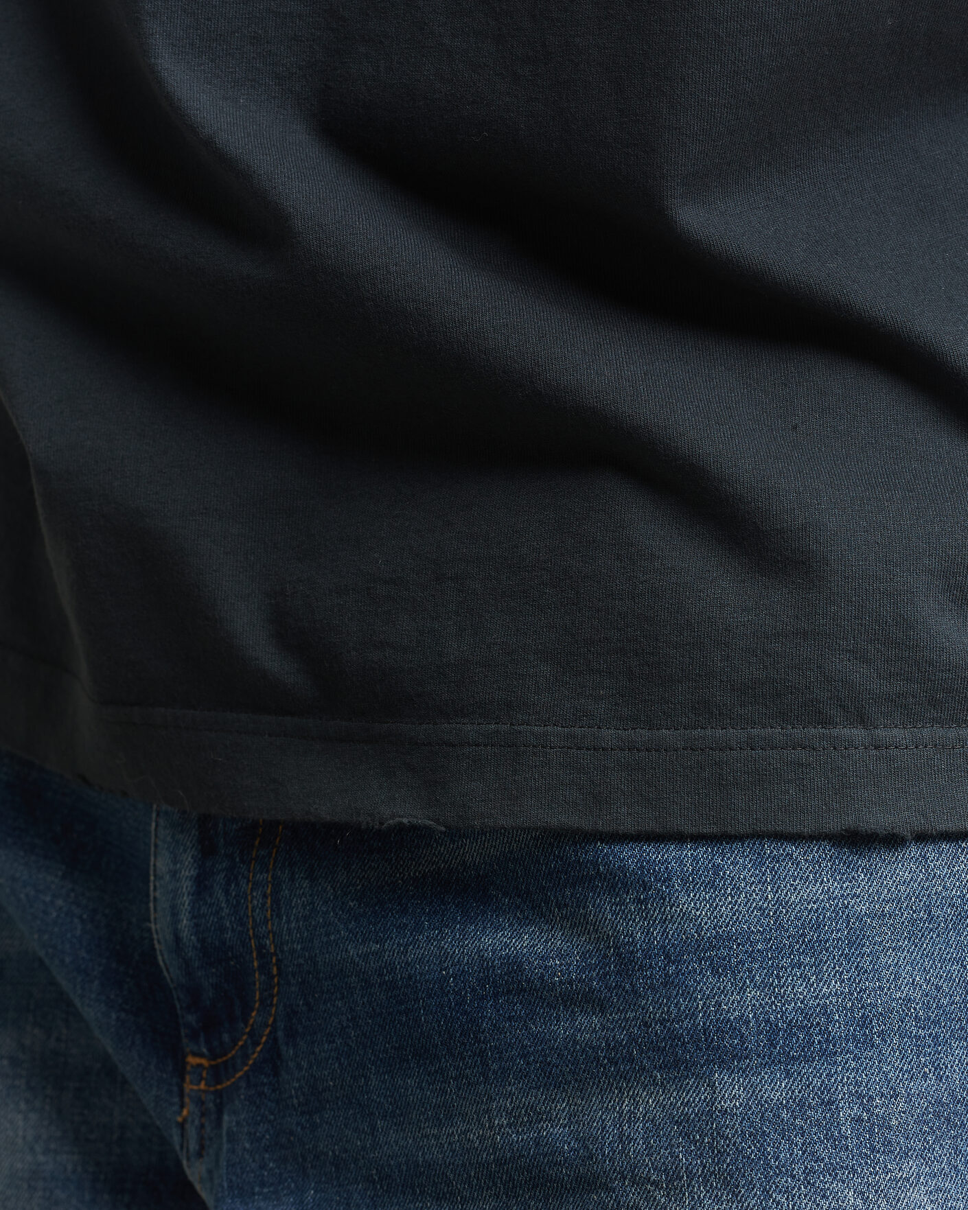 Herr | T-Shirts | Golden Goose | Relaxed Fit Cotton T-Shirt Washed Black