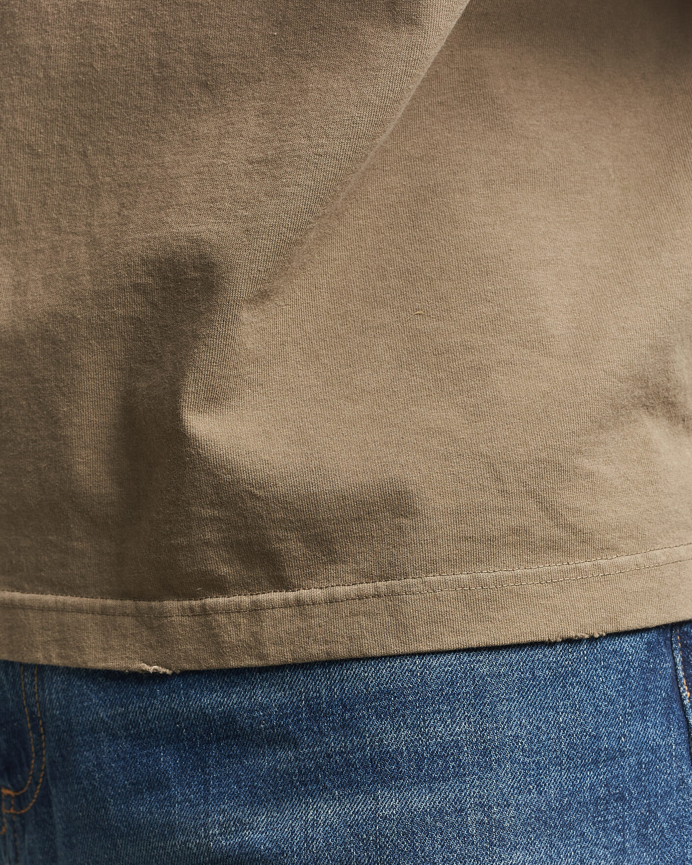 Herr | T-Shirts | Golden Goose | Journey Dyed Cotton T-Shirt Washed Beige