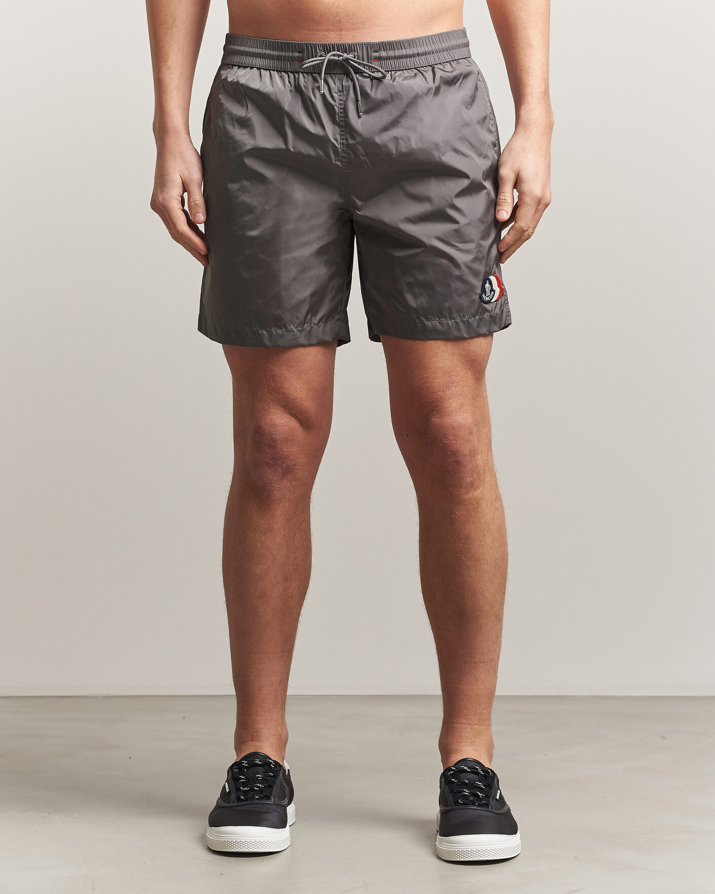 Herr | Badbyxor | Moncler | Tricolore Logo Swim Shorts Grey