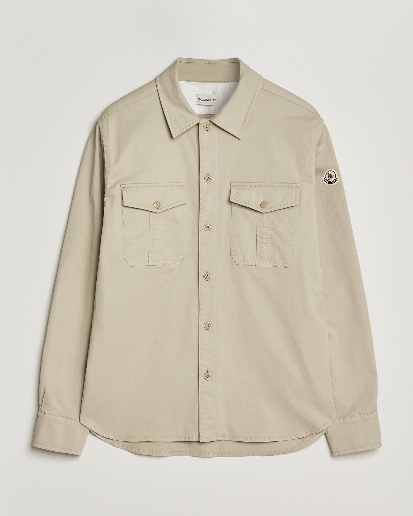 Herr | Skjortor | Moncler | Double Pocket Overshirt Beige