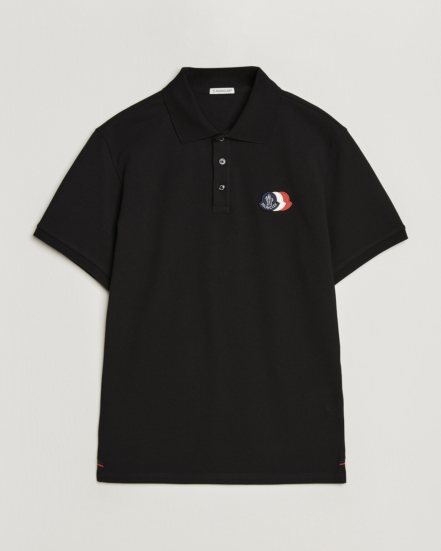 Herr | Pikéer | Moncler | Tricolore Logo Polo Black