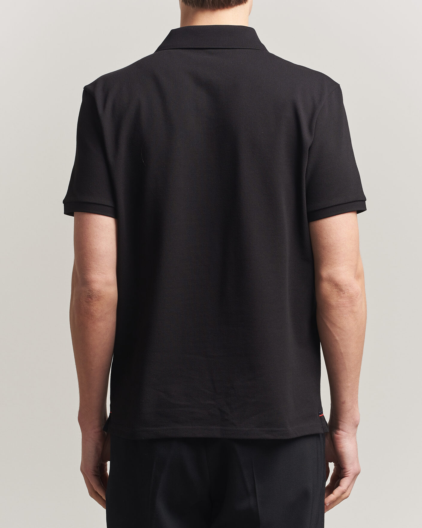 Herr | Pikéer | Moncler | Tricolore Logo Polo Black