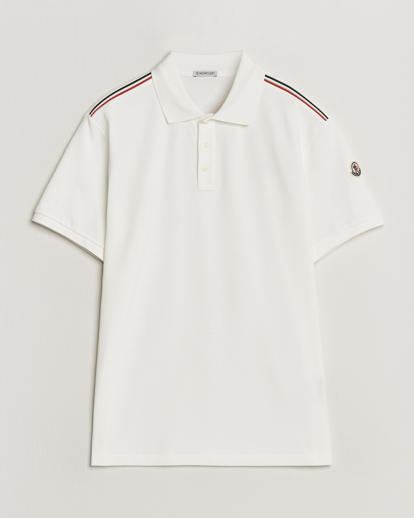 Herr | Pikéer | Moncler | Tricolore Shoulder Polo White